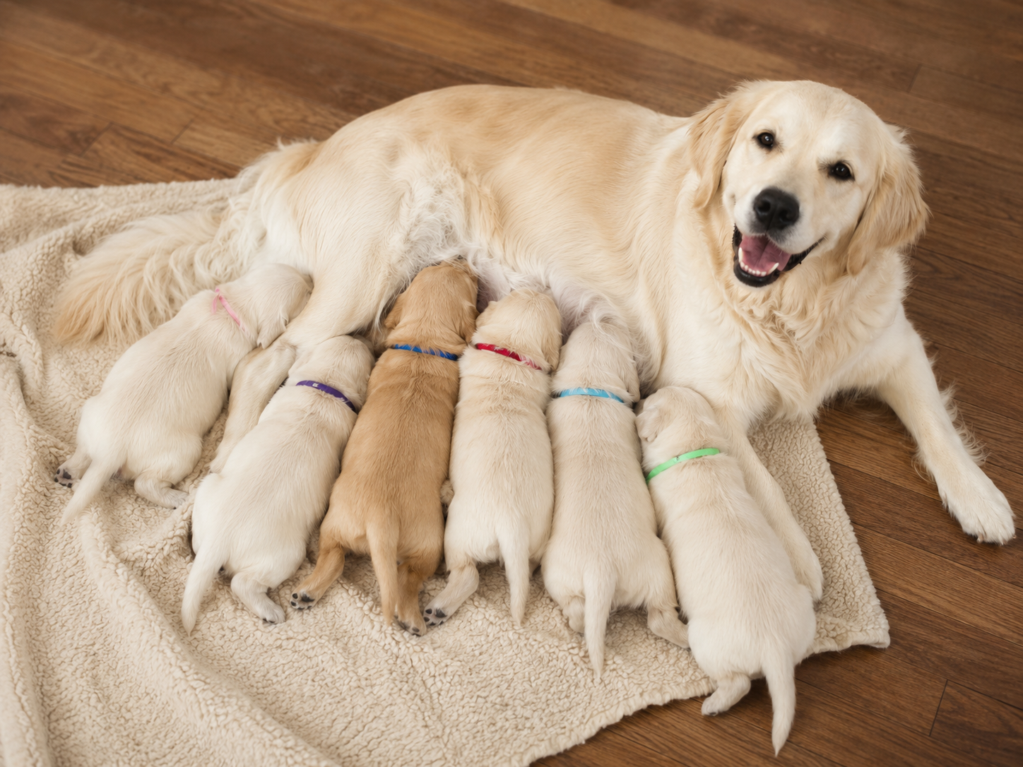 Cachorros Golden Retriever preparados para la entrega a partir de 9 semanas